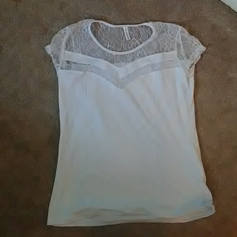 White Lacy Blouse